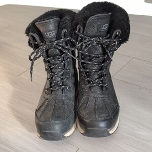 UGG Black Fur-Lined Boots